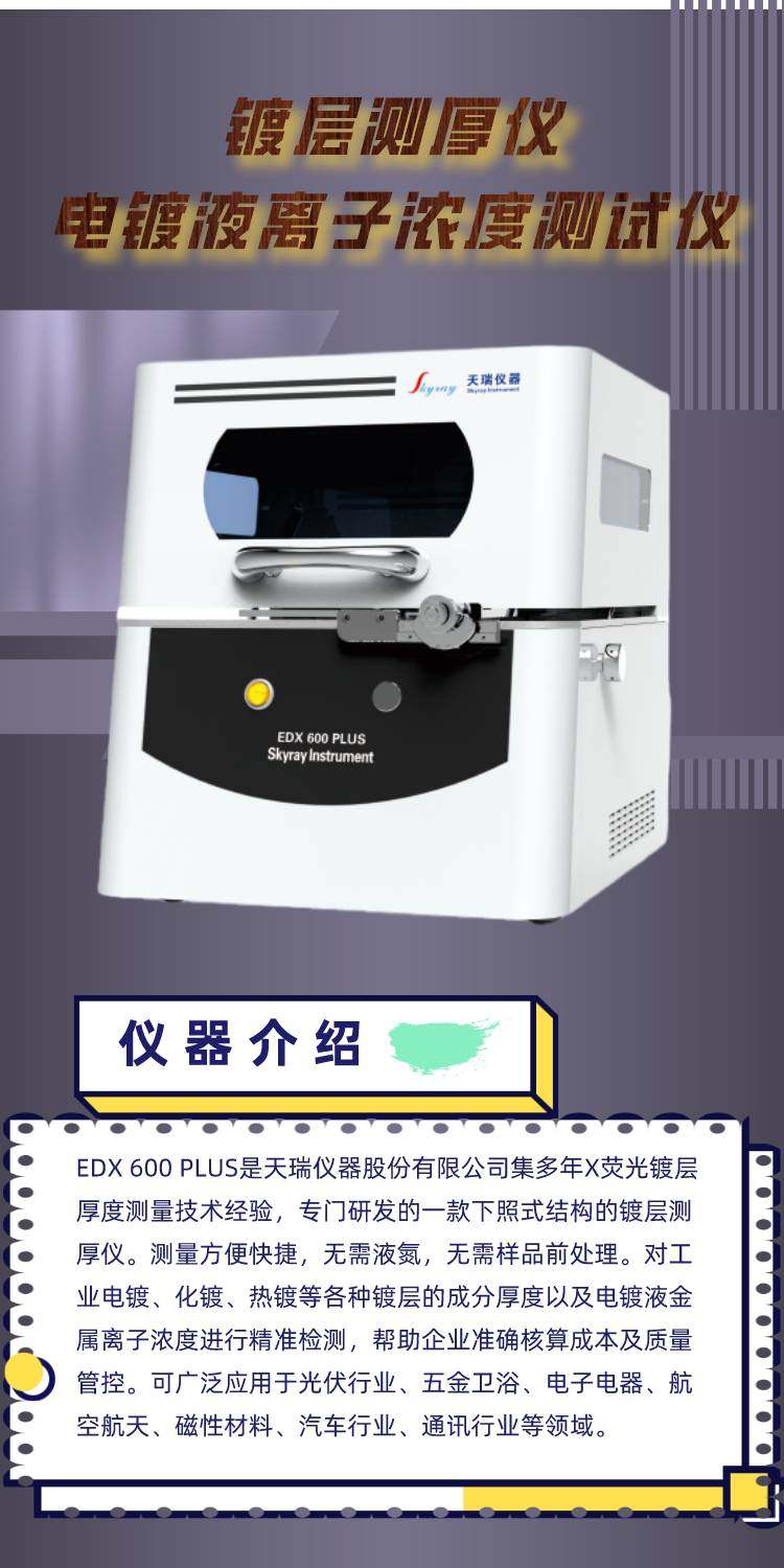 天瑞仪器针对镀层检测仪器“以旧换新